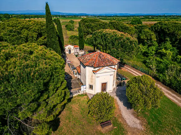 stock image Aerial view of Grado Lagoon, Italy