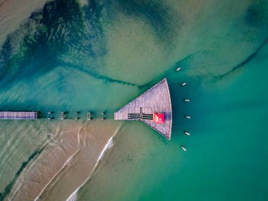 Faro Rosso 'nun güzel manzarası, İtalya  