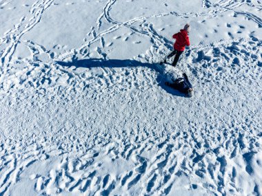 İtalya, Venosta Vadisi 'ndeki Resia Gölü