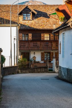 İtalya 'nın eski şehir yumurtalığının güzel manzarası 