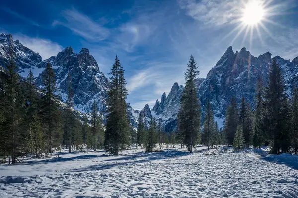 stock image beautiful landscape, valley  the Val Fiscalina