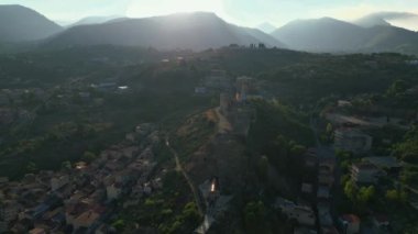 Yukarıdan gelen Arap şehri Misimeri. Sicilya Rüyası.