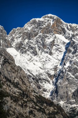 Autumn Collina e Forni Avoltri. Mountains landscape. Julian Alps and Fontanone di Goriuda clipart