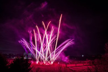 Friuli 'de geleneksel havai fişek ve tezahürat.