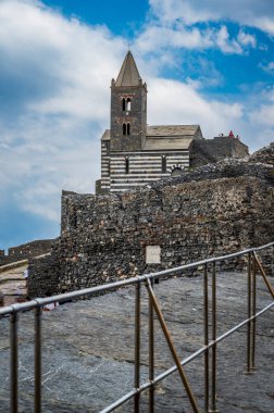 Dream Liguria. Architecture of Portovenere village clipart