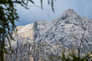 Ampezzo Dolomitlerinin çevre, bitki örtüsü ve doğası, Cristallo Dağı 'nın hakimiyetinde..