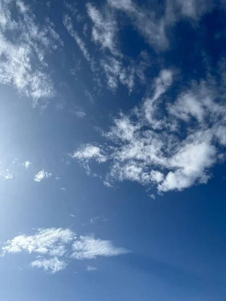 Sky White Small Clouds — Stock Photo, Image