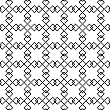 Beyaz arkaplan vektöründe kusursuz soyut geometrik desen