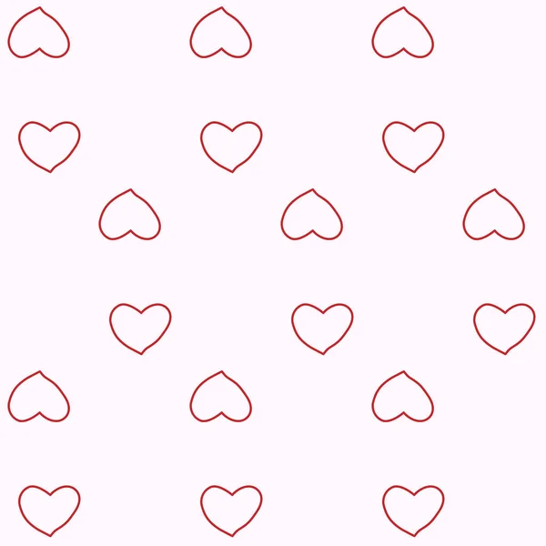 Dia Dos Namorados Sem Costura Abstrato Decoração Fundo Com Corações — Vetor de Stock