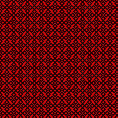 Kırmızı arkaplan vektör illüstrasyonunda kusursuz soyut geometrik desen