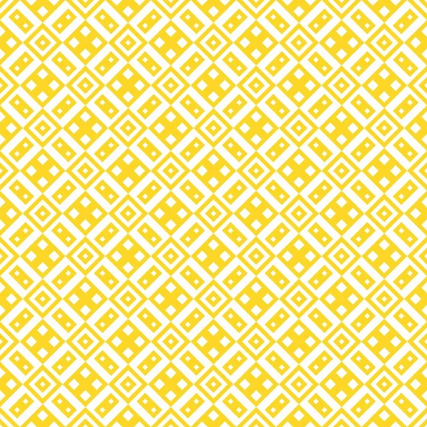 Nahtlose Gelbe Abstrakte Geometrische Muster Auf Weißem Hintergrund Vector — Stockvektor