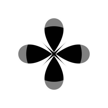 Flower on white background Round ornament Abstract flower element for creative design tasks Mandala Vector illustration