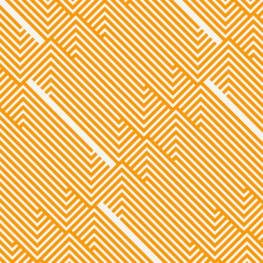 Kumaş, arkaplan, yüzey tasarımı, ambalaj vektörü illüstrasyonu için sarı çizgileri olan kusursuz soyut geometrik desen