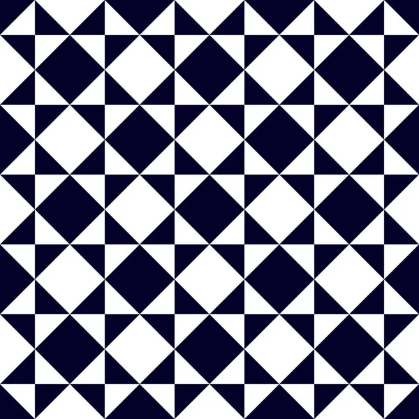 Zökkenőmentes Absztrakt Geometriai Minta Fekete Fehér Színekben Etnikai Dekoratív Illusztráció — Stock Vector