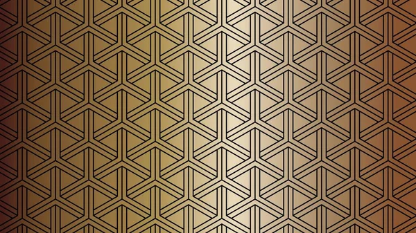 Безшовний Абстрактний Геометричний Візерунок Чорно Золотих Тонах Тканини Фону Дизайну — стоковий вектор