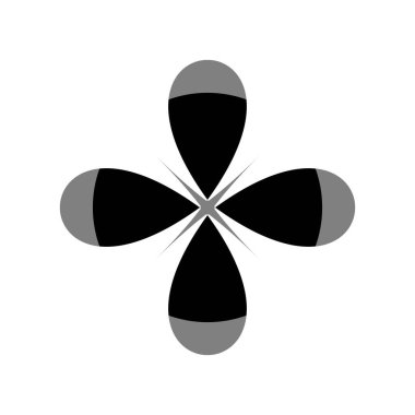 Flower on white background Round ornament Abstract flower element for creative design tasks Mandala Vector illustration