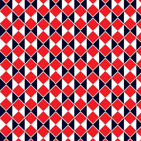 Naadloos Abstract Patroon Met Geometrische Vormen Zwarte Rode Kleuren Geometrische — Stockvector