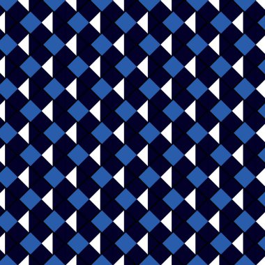 Renkli şekillere sahip kusursuz soyut desen Geometrik retro şablonu kumaş, arkaplan, yüzey tasarımı, ambalaj vektörü çizimi