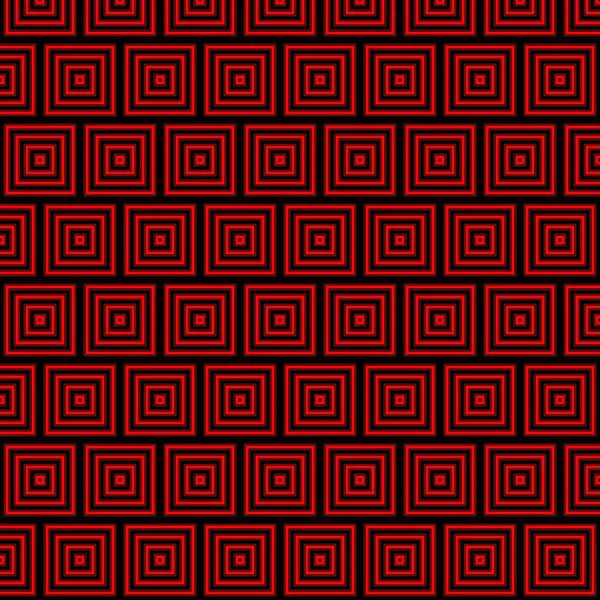 Бесшовный Абстрактный Геометрический Узор Черного Красного Цветов Геометрический Векторный Узор — стоковый вектор