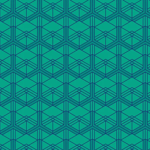 Бесшовный Абстрактный Геометрический Узор Зеленого Цвета Ткани Фона Дизайна Поверхности — стоковый вектор