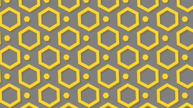 Kumaş, arkaplan, yüzey tasarımı, ambalaj vektörü çizimi için altıgenli kusursuz soyut geometrik desen