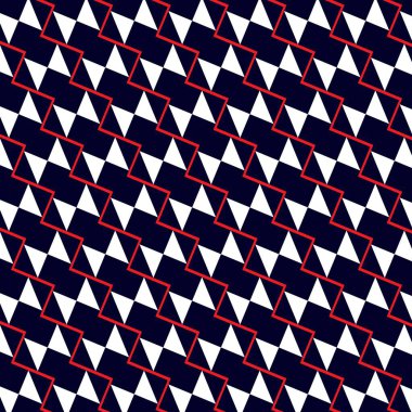 Renkli şekillere sahip kusursuz soyut desen Geometrik retro şablonu kumaş, arkaplan, yüzey tasarımı, ambalaj vektörü çizimi