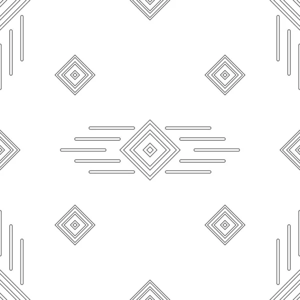 Αφηρημένο Γεωμετρικό Σχέδιο Χωρίς Ραφή Ασπρόμαυρα Χρώματα Ethnic Διακοσμητική Απεικόνιση — Διανυσματικό Αρχείο