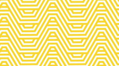 Kumaş, arkaplan, yüzey tasarımı, ambalaj vektörü illüstrasyonu için sarı çizgileri olan kusursuz soyut geometrik desen