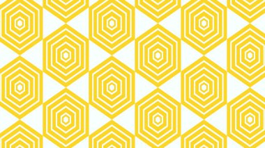 Kumaş, arkaplan, yüzey tasarımı, ambalaj vektörü çizimi için sarı renkli kusursuz soyut geometrik desen