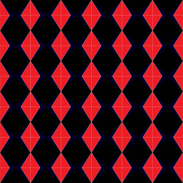 Padrão Abstrato Sem Costura Com Formas Geométricas Cores Preto Vermelho —  Vetores de Stock