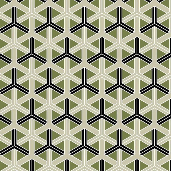 Kumaş Arkaplan Yüzey Tasarımı Ambalaj Vektörü Illüstrasyonu Için Çizgileri Jexagonları — Stok Vektör