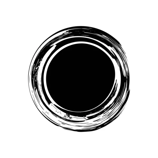 Cercle Grunge Forme Ronde Vecteur — Image vectorielle