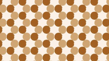 Puantiyeli, kahverengi ve bej renkli, pürüzsüz bir desen. Düğün, parti ya da bebek partisi davetleri, kumaş, arkaplan, yüzey tasarımı, ambalaj vektörü için suluboya benekli arkaplan dokusu