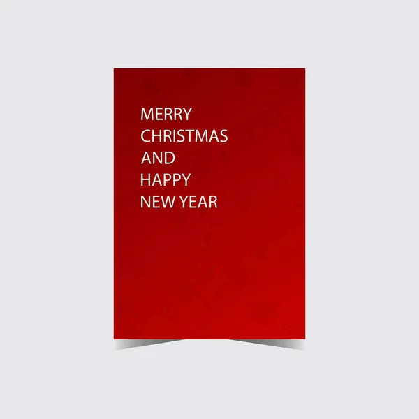 Vertical Festive Christmas Greeting Card Merry Christmas Happt New Year — Stock Vector