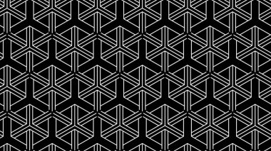 Geometrik şekilli kusursuz soyut şablon kumaş arka plan tasarım ambalaj kağıdı duvar kağıdı taşıyıcı illüstrasyonu için Geometrik retro şablonu