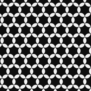 Siyah ve beyaz geometrik desen kumaş, ev giysisi, halı, arka plan, yüzey tasarımı, ambalaj için. Vektör