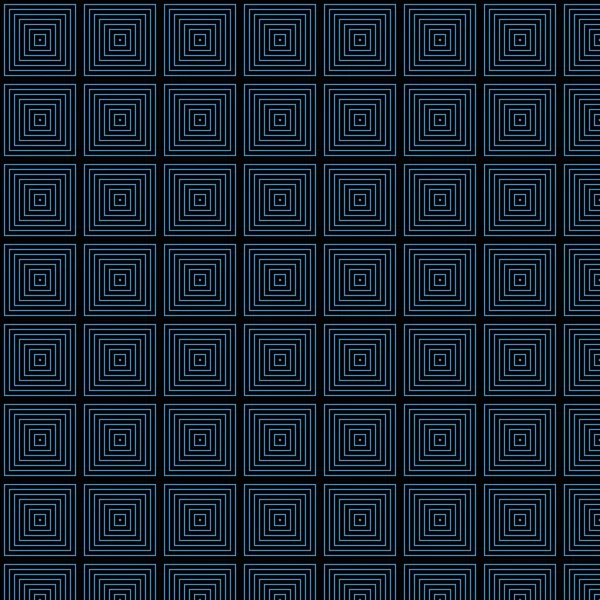 Nahtlose Abstrakte Geometrische Muster Ethnische Dekorative Illustration Mit Umrissen Quadrate — Stockvektor