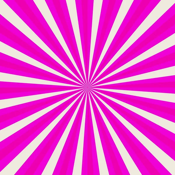 Pembe arkaplan, ışınlarla Geometrik soyut tasarım. Risograf etkisi. Basit ışın dekorasyon Vektörü illüstrasyonu