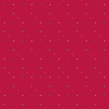 Kırmızı arkaplanda yıldızlı kusursuz desen Vektör çizim dokusu sarma ve kumaş için