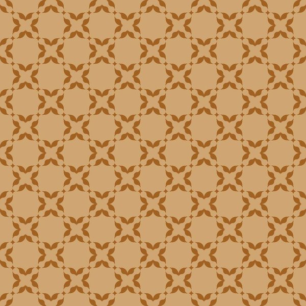 Seamless abstract geometric pattern with ornament in brown colors For fabric surface design packaging wrapping paper wallpaper Vector