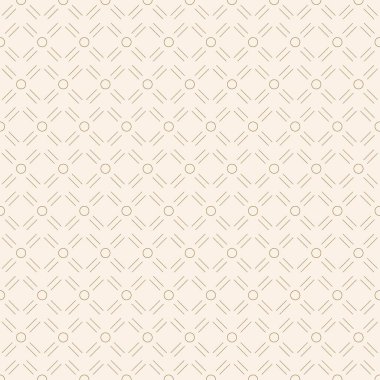 İnce kahverengi çizgilere sahip soyut şablon Geometri dikişsiz bej arkaplan kumaş yüzey tasarımı paketleme ev dekorasyonu kırtasiyesi arka plan ve duvar kağıdı vektör ilüstrasyonu için