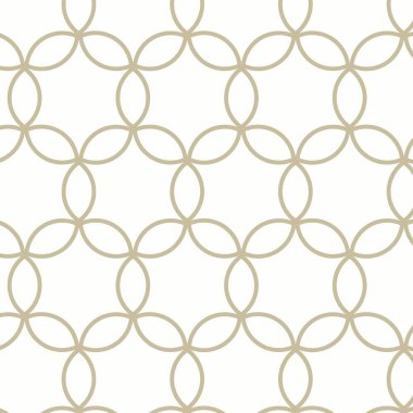 Kumaş pankartlar için soyut geometrik çakışan daireler ev dekorasyonu yüzey tasarım Vektör illüstrasyonu