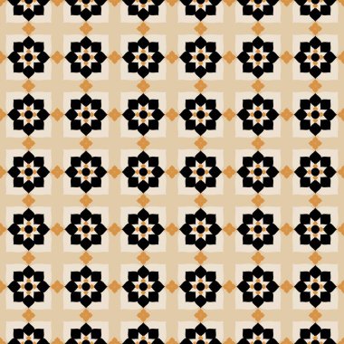 Şekillere sahip kusursuz soyut desen. Geleneksel motifler. Arka plan desenleri için dekoratif unsurlar.