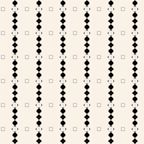 Sømløs Geometrisk Mønster Med Elementer Svart Hvitt Pryd Abstrakt Tekstur – stockvektor