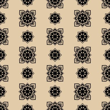 kumaş ev giysisi yüzey tasarım vektör çizimi için siyah ve beyaz soyut geometrik dikişsiz grafik tasarım baskısı