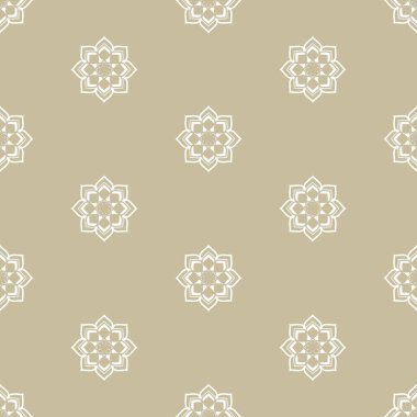 Çiçeklerle kusursuz desen soyut geometrik arkaplan grafik tasarım baskısı kumaş web sayfası yüzey dokusu ambalajlama kağıt vektör illüstrasyonu