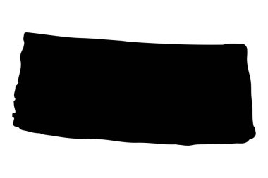 Tasarımcı görevleri için beyaz arkaplan tasarım ögesine izole edilmiş modern boya fırçası