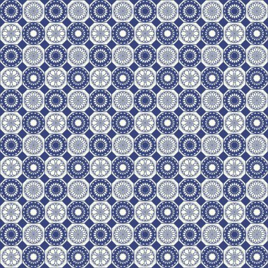 eski mavi arkaplan kumaş kağıt seramik vektörü yazdırmak için soyut desen