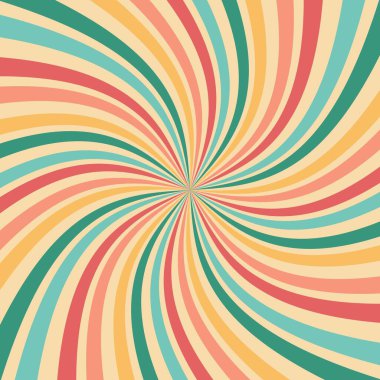 Karnaval duvar kâğıdı desenleri spiral renkli ışın geometrik soyut tasarım psikedelik desen basitçe ışın vektör çiziminin klasik sirk arka planı