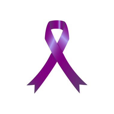 Dünya Lupus Günü için mor farkındalık kurdelesi 10 Mayıs